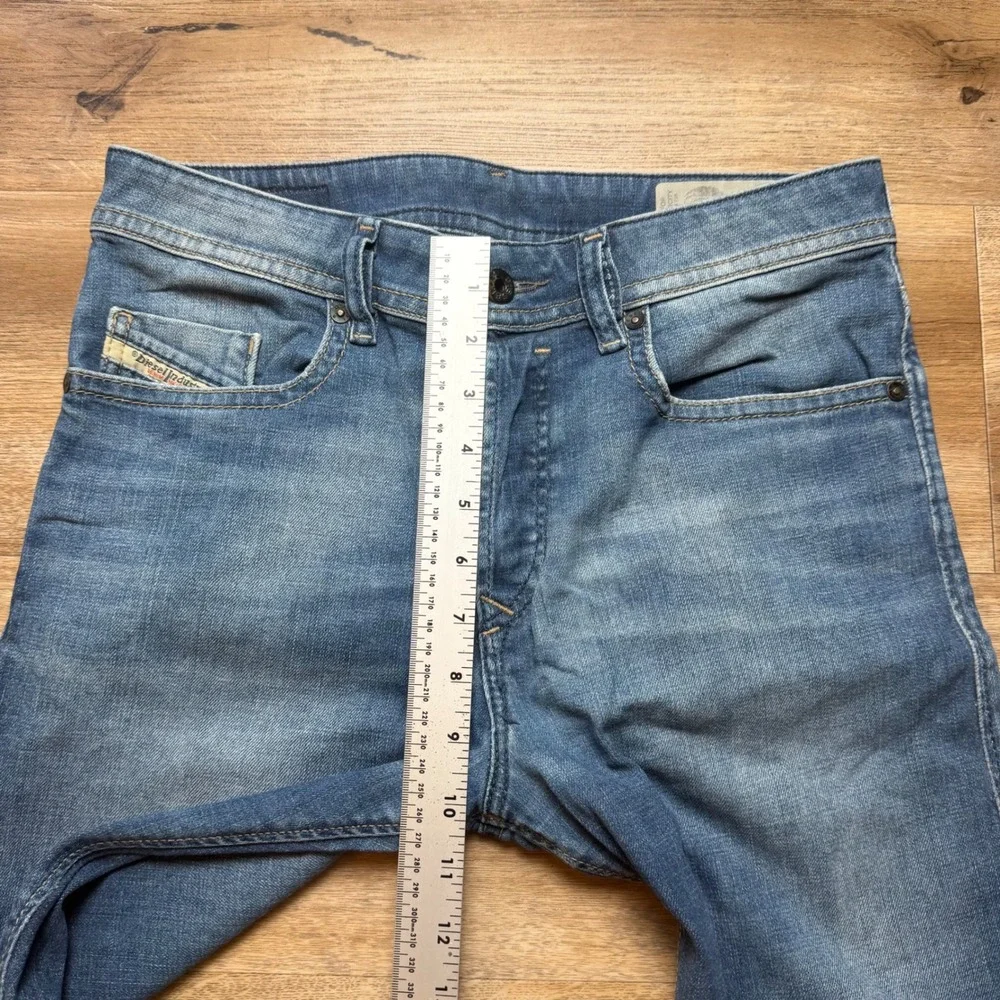 Diesel Buster Jeans Mens 28x32 Blue Slim Tapered Stretch Denim Distressed 084GR